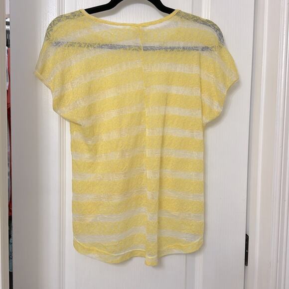 Cleek yellow striped lace high low top size L - Picture 4 of 4
